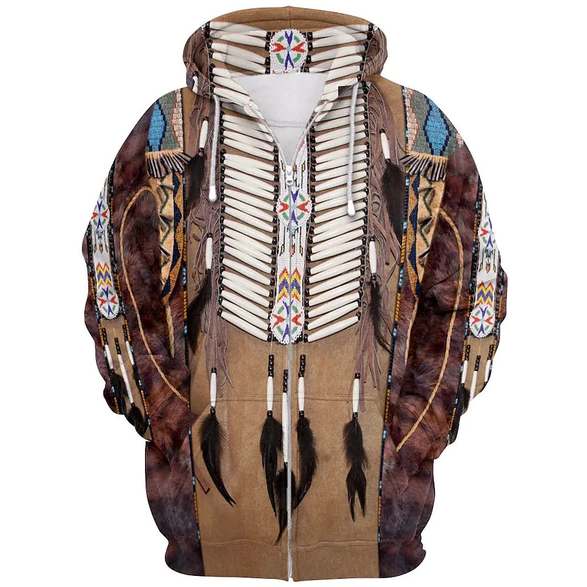 Fashion Ethnic Indian Clothing - Толстовки на молнии в индийском этническом