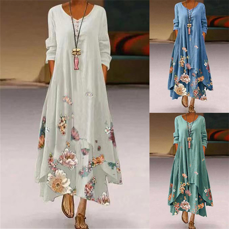 Ethnic Modern Fashion - Летние Платья с цветочным принтом и