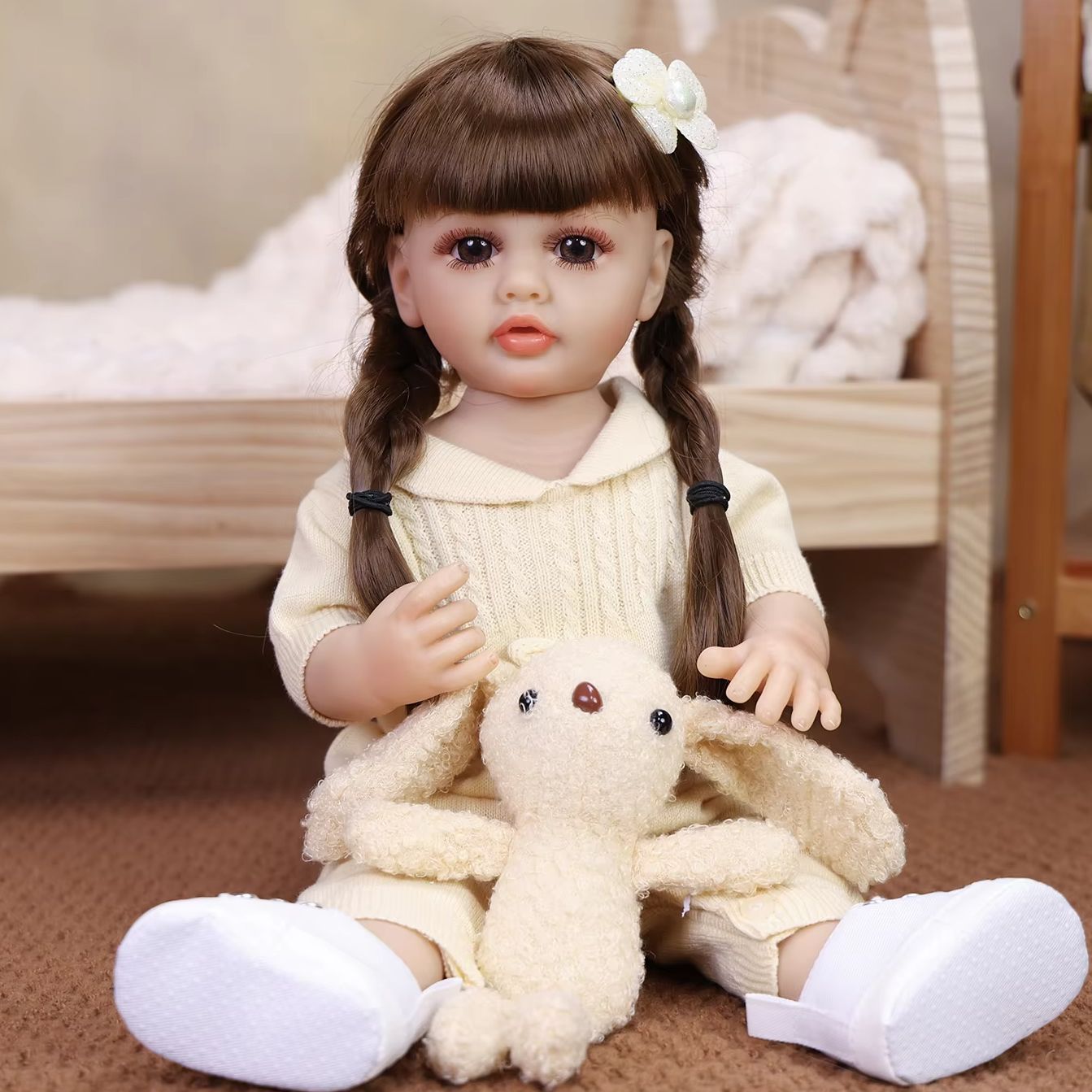 Ethnic Fashion Model - Кукла-реборн KEIUMI 43 см, из мягкого