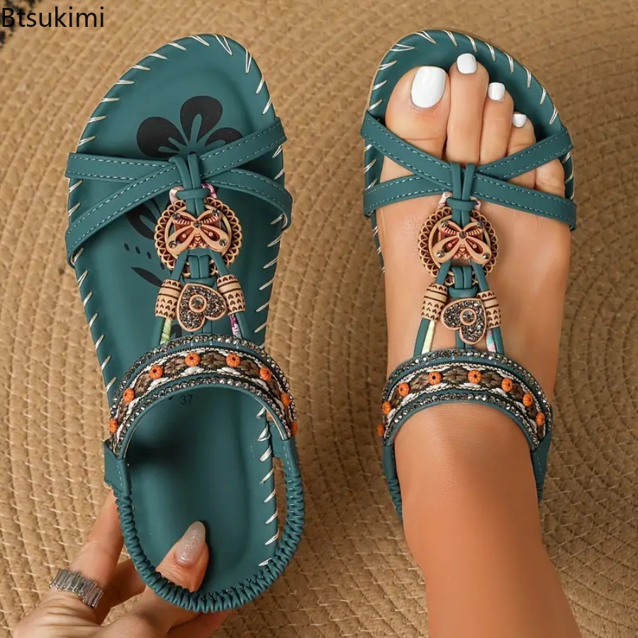 Ethnic Fashion In - Женские богемные сандалии для пляжа и